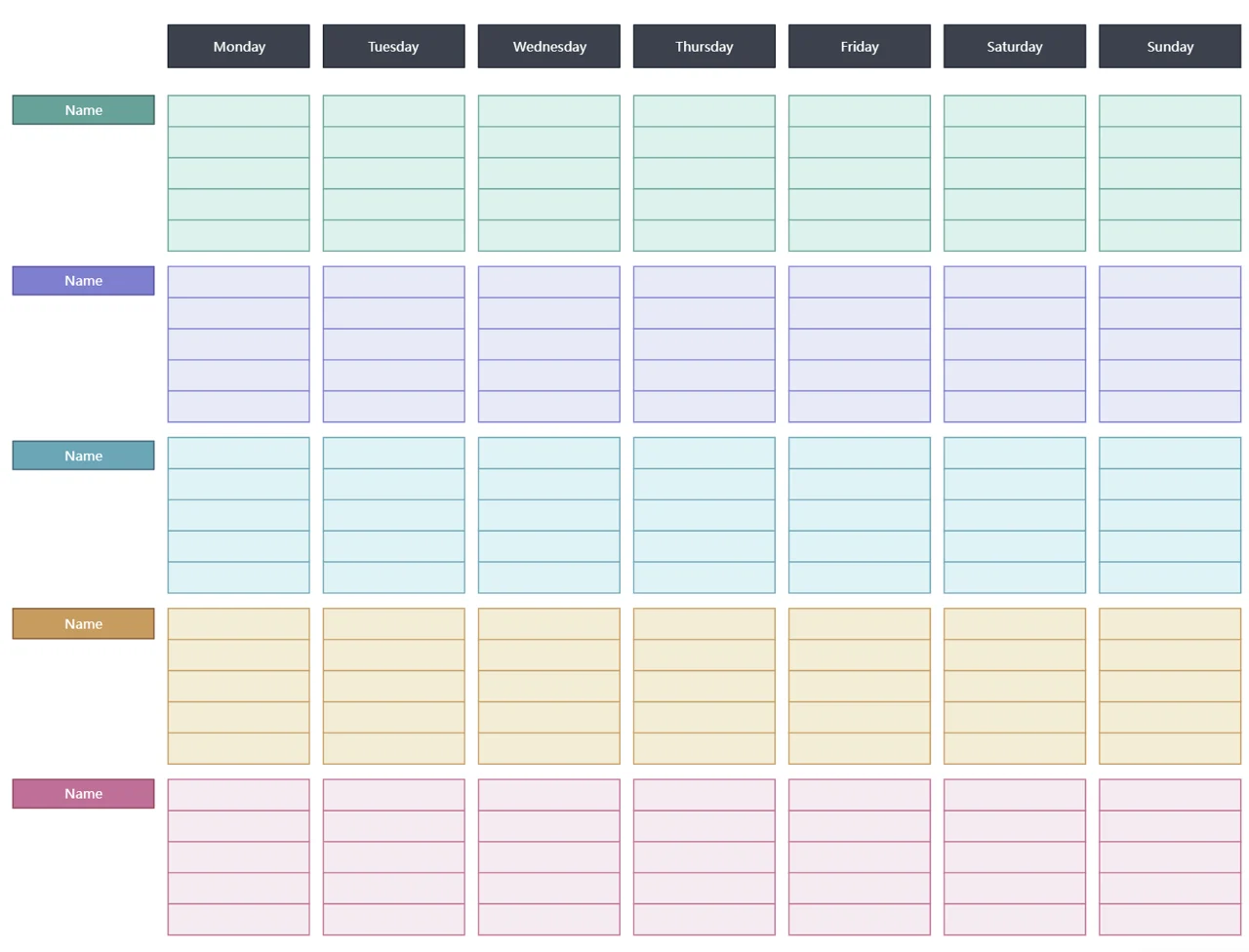 Chore Chart Template