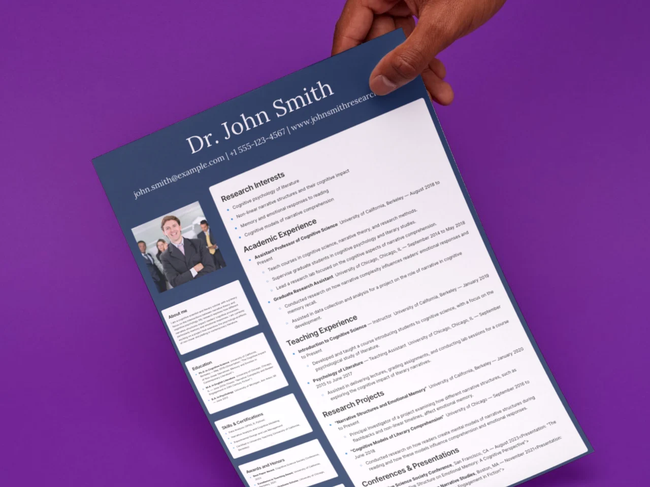 Academic CV Template