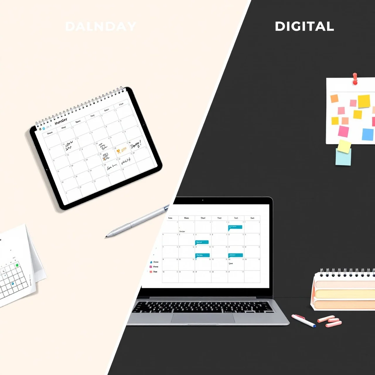 digital schedule template