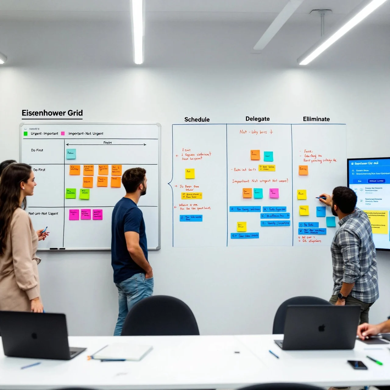 Kanban Boards with Eisenhower Grids