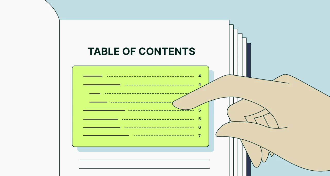 Tips to Craft Creative Table of Contents Templates