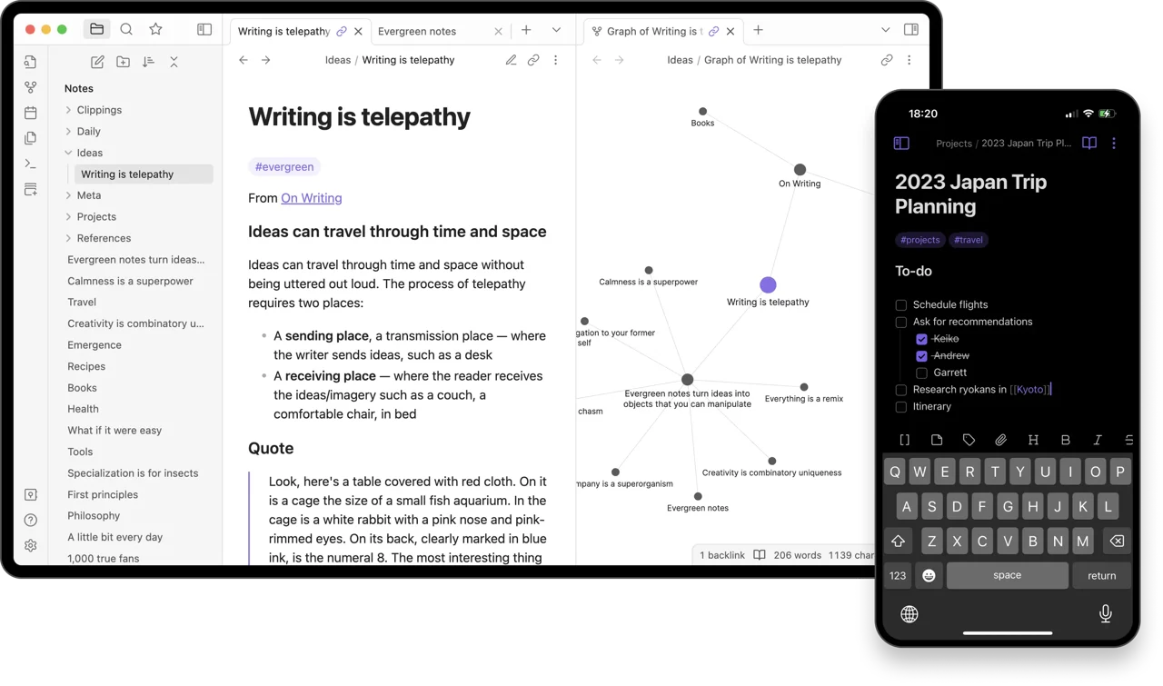Obsidian Note App