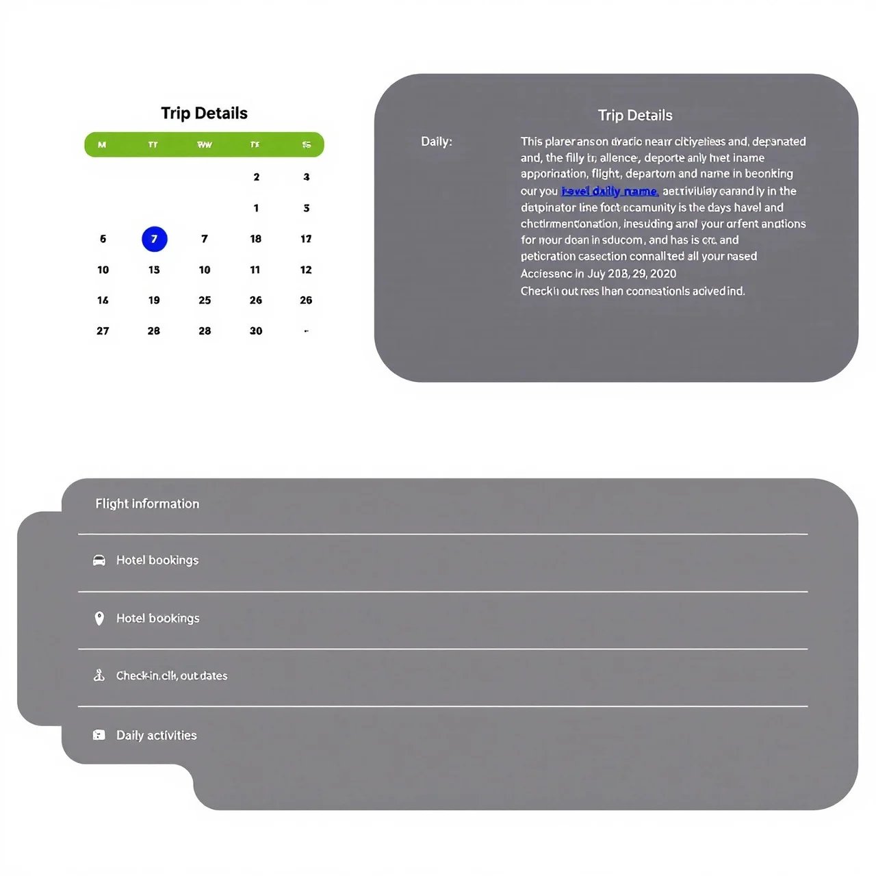 trip itinerary template