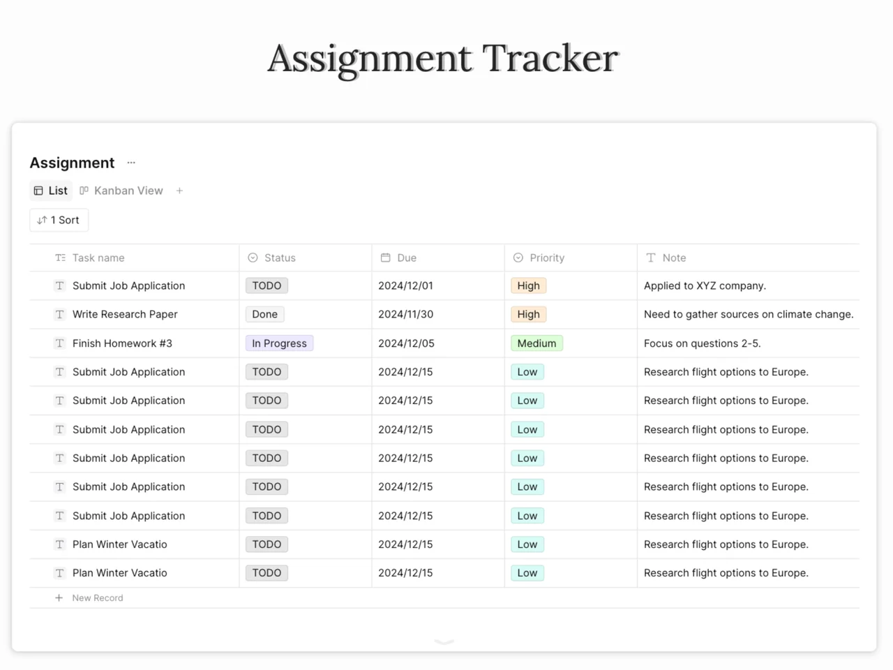 Best Assignment Tracker for Enhanced Productivity