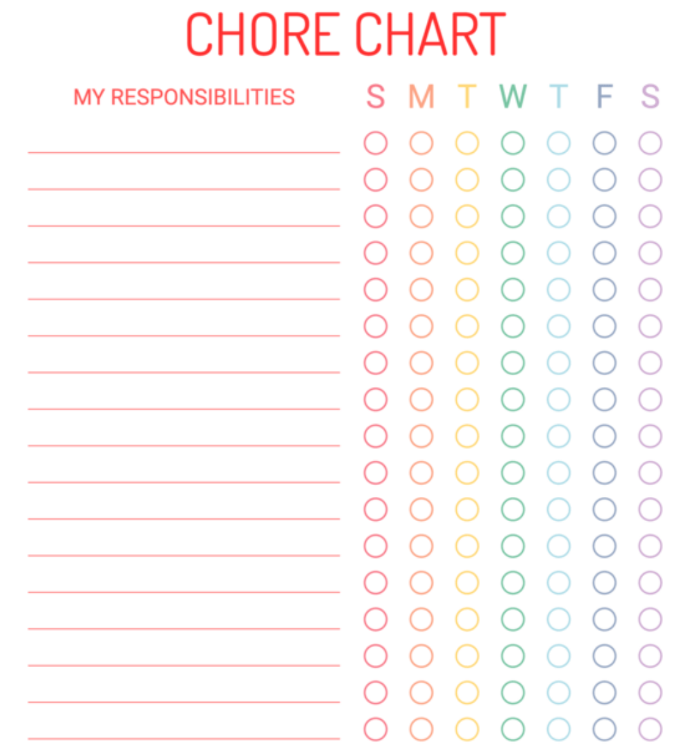 Chore Chart Template