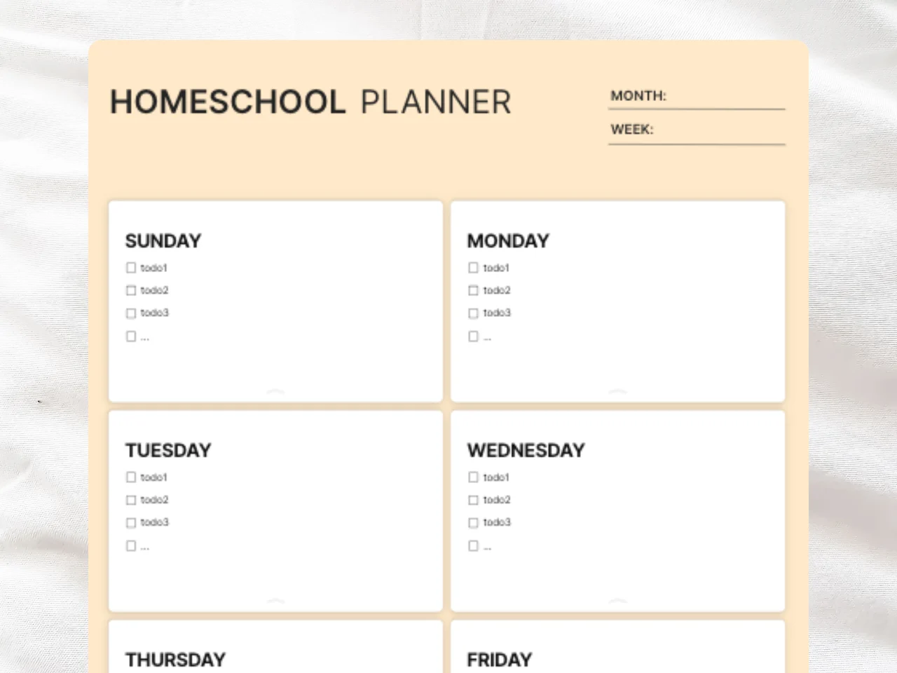 Homeschool Planner