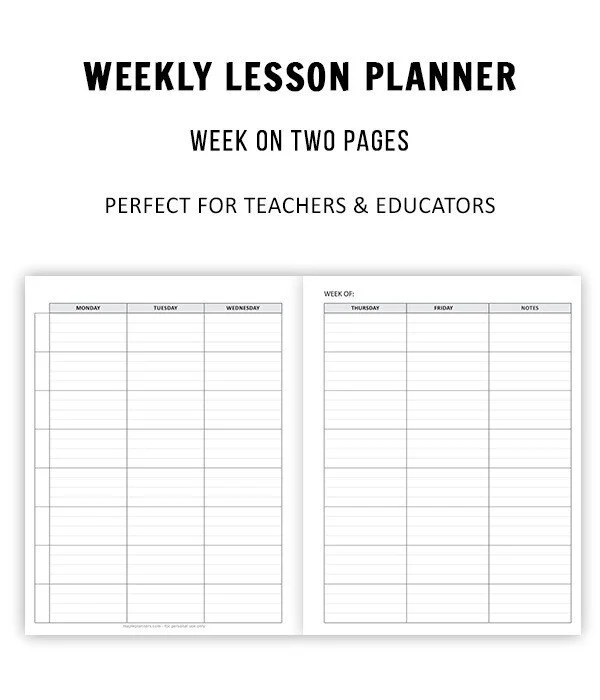 Affine Teacher Planner