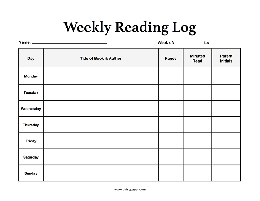 Reading Log