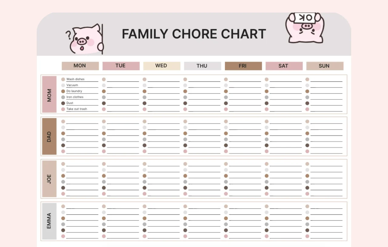 Family Chore Chart