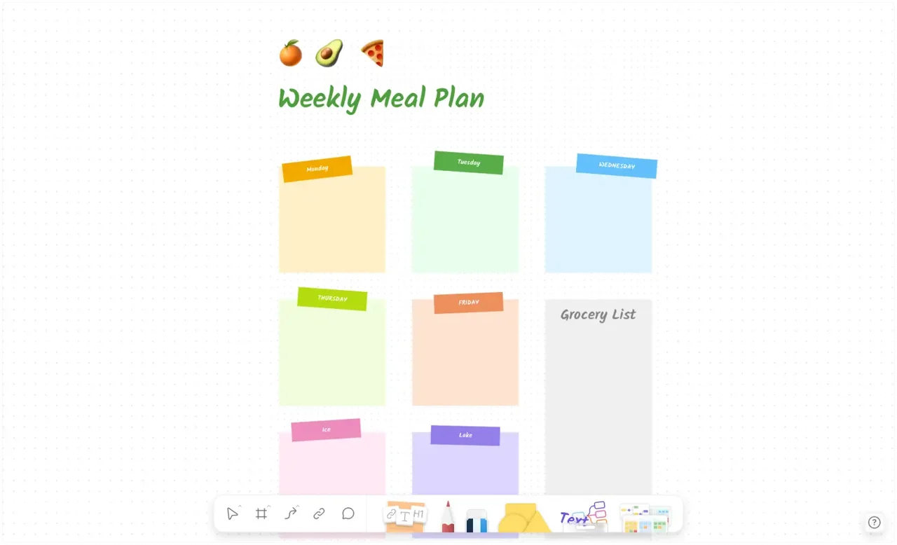 Weekly Meal Plan Template