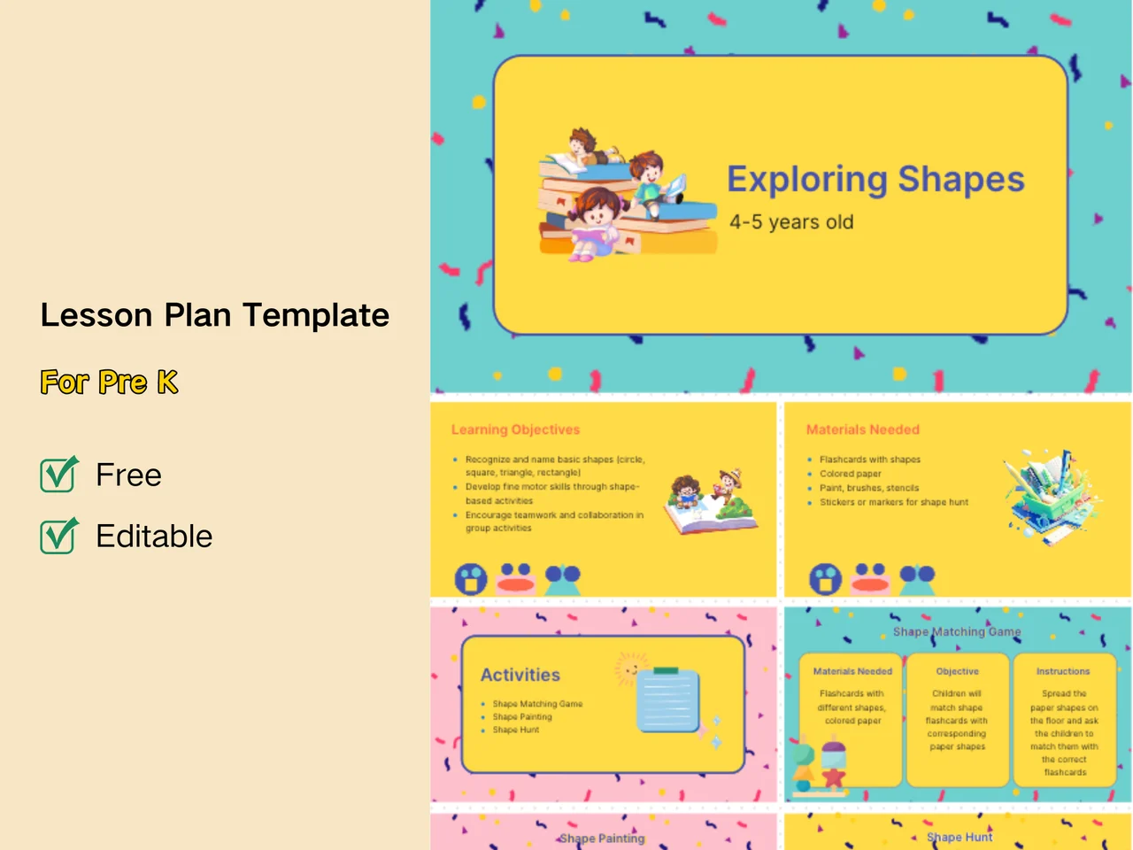 Free Editable Lesson Plan Template For Pre K