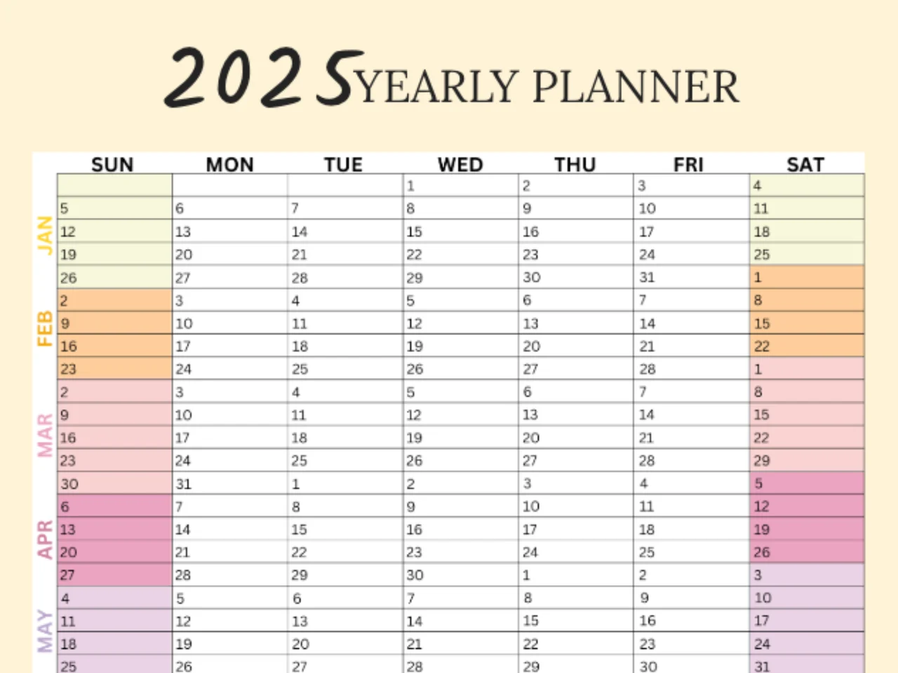 2025 Planner