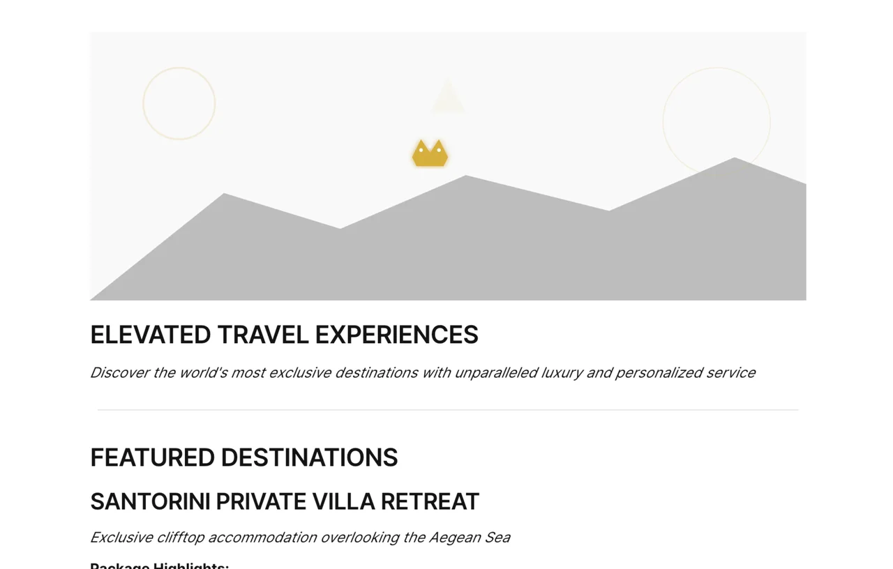Luxury Travel Brochure Template Cover Image