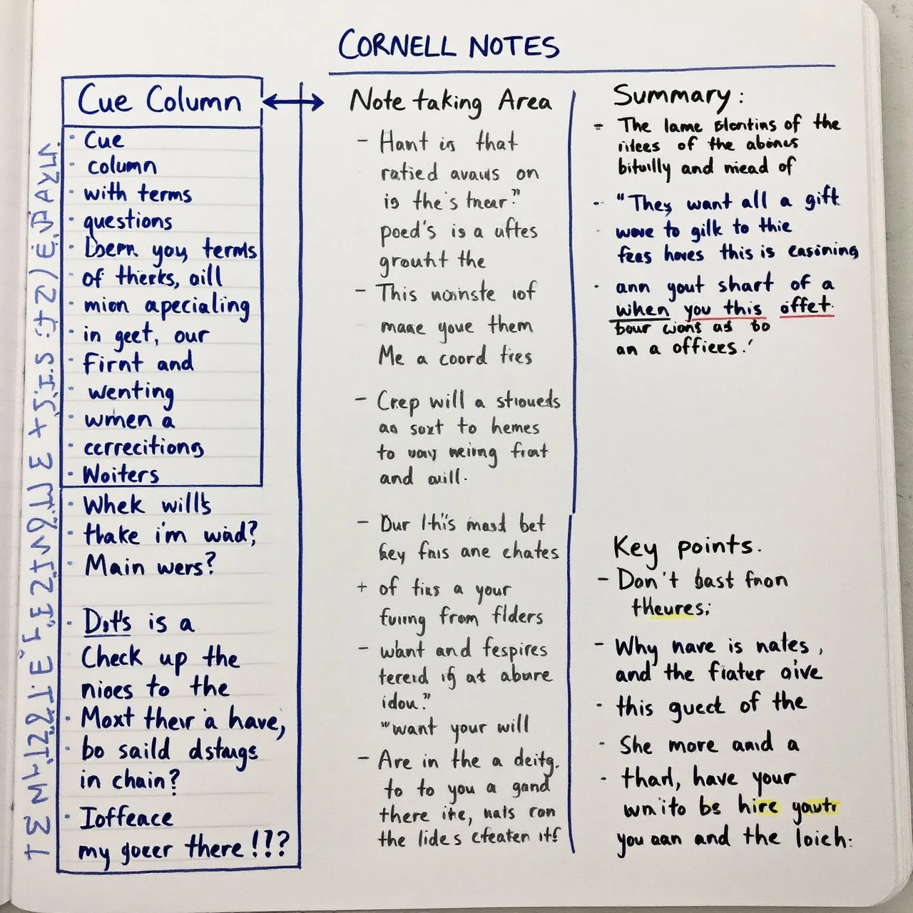 Cornell Notes Examples