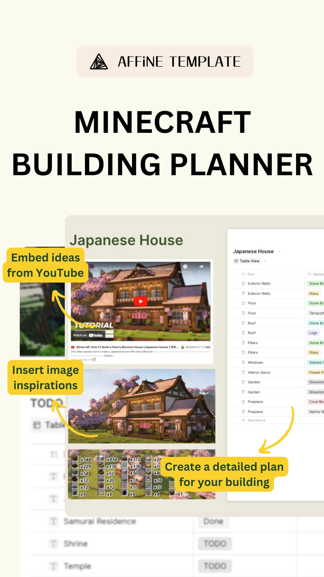 Minecraft Building Planner