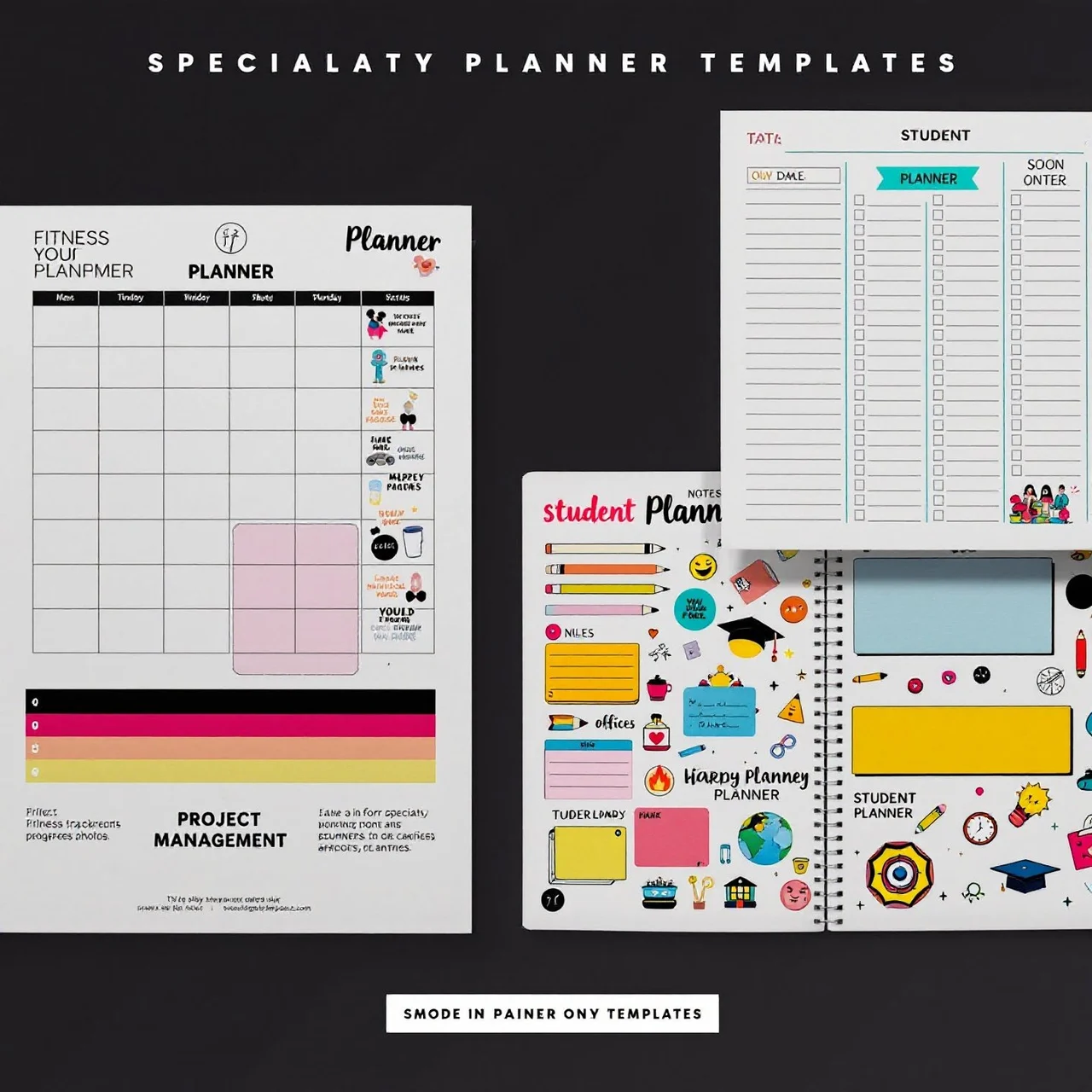 specialty planner templates