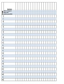 Gradebook Template