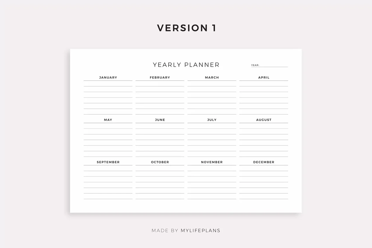 Yearly Planner