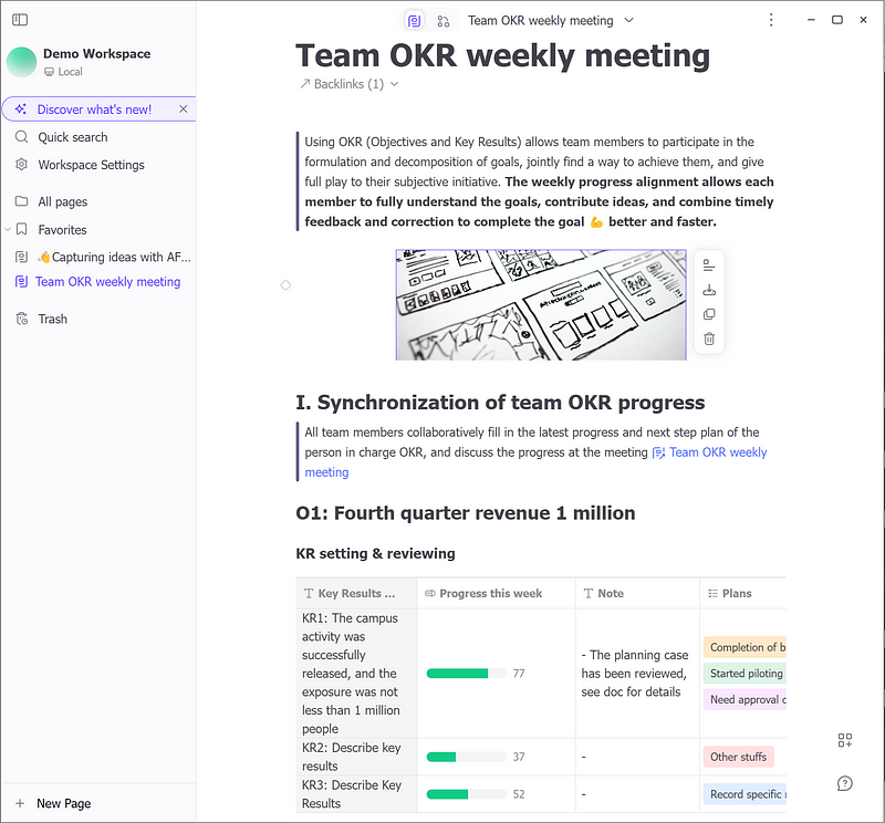 Company OKR Template by Clickup