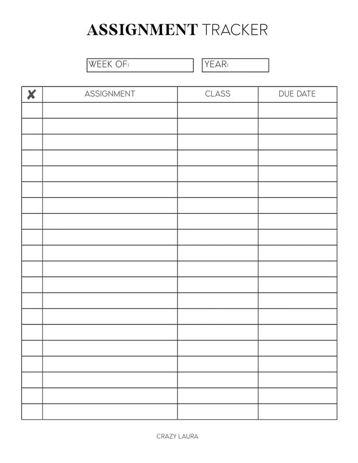 Assignment Tracker