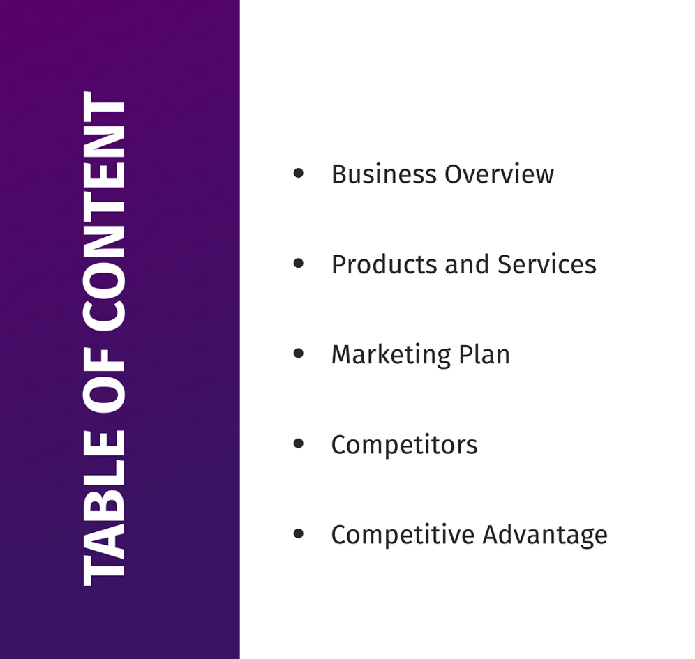 Table of Content Template