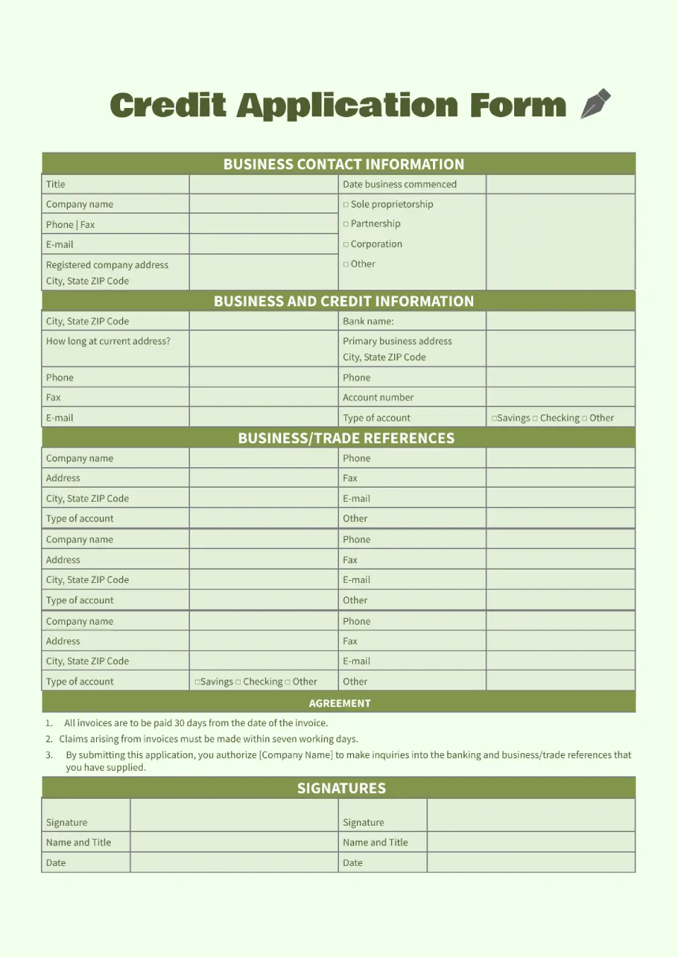 How to Simplify Your Credit Application Process with a Free Checklist Spreadsheet Template