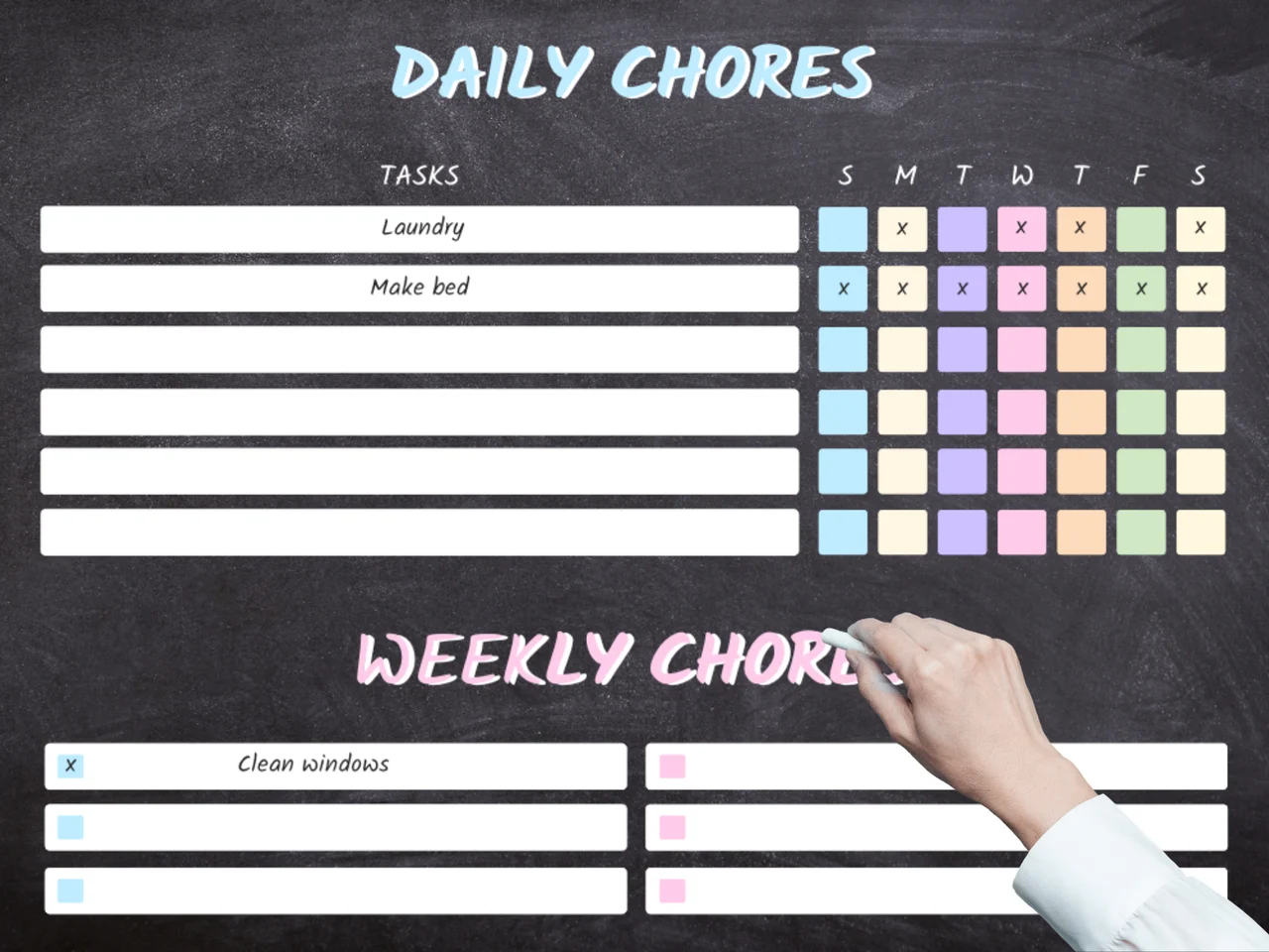 Chore Chart for Adults