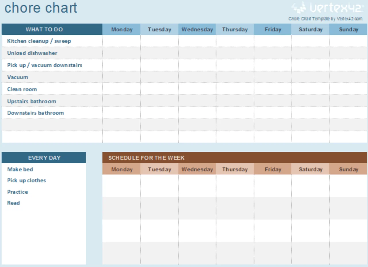 Chore Chart Template