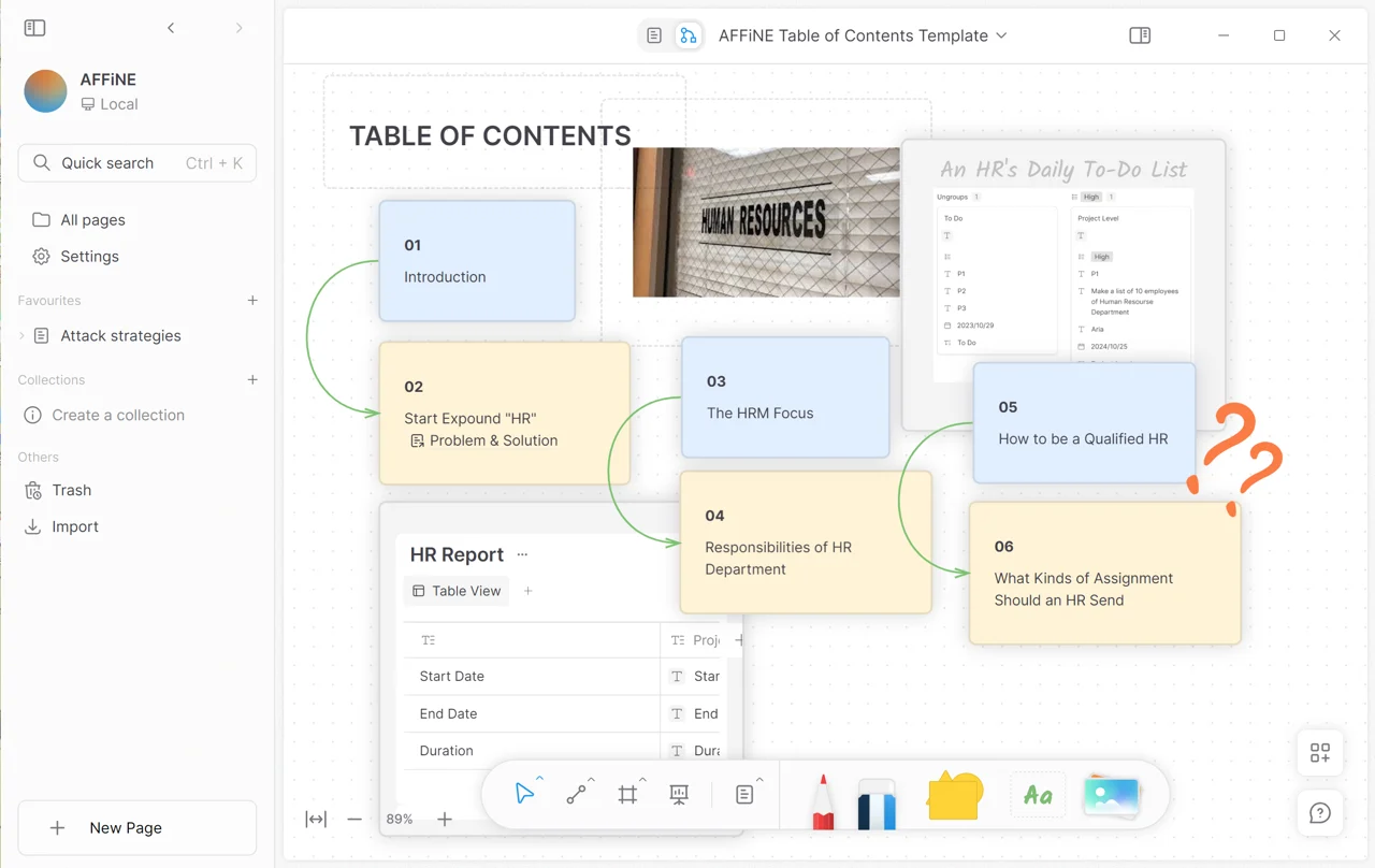 Table of Content Template