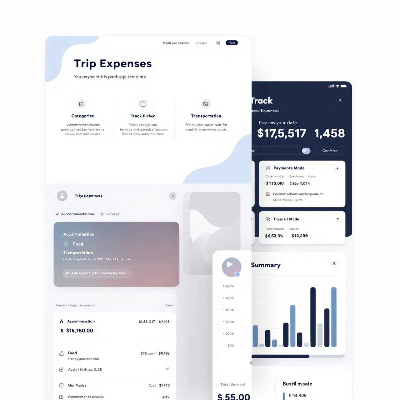 trip payment package template