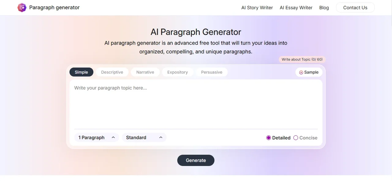 AI Paragraph Generator