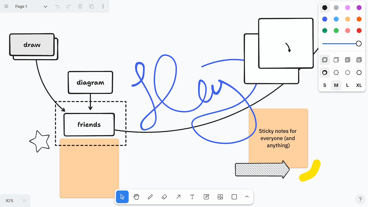 tldraw: Opensource Online Whiteboard