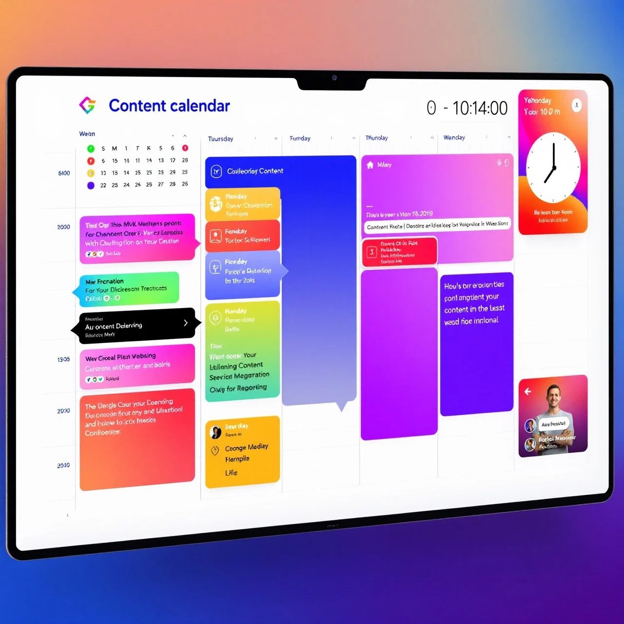 Social Media Content Calendar Template for Effortless Planning Success