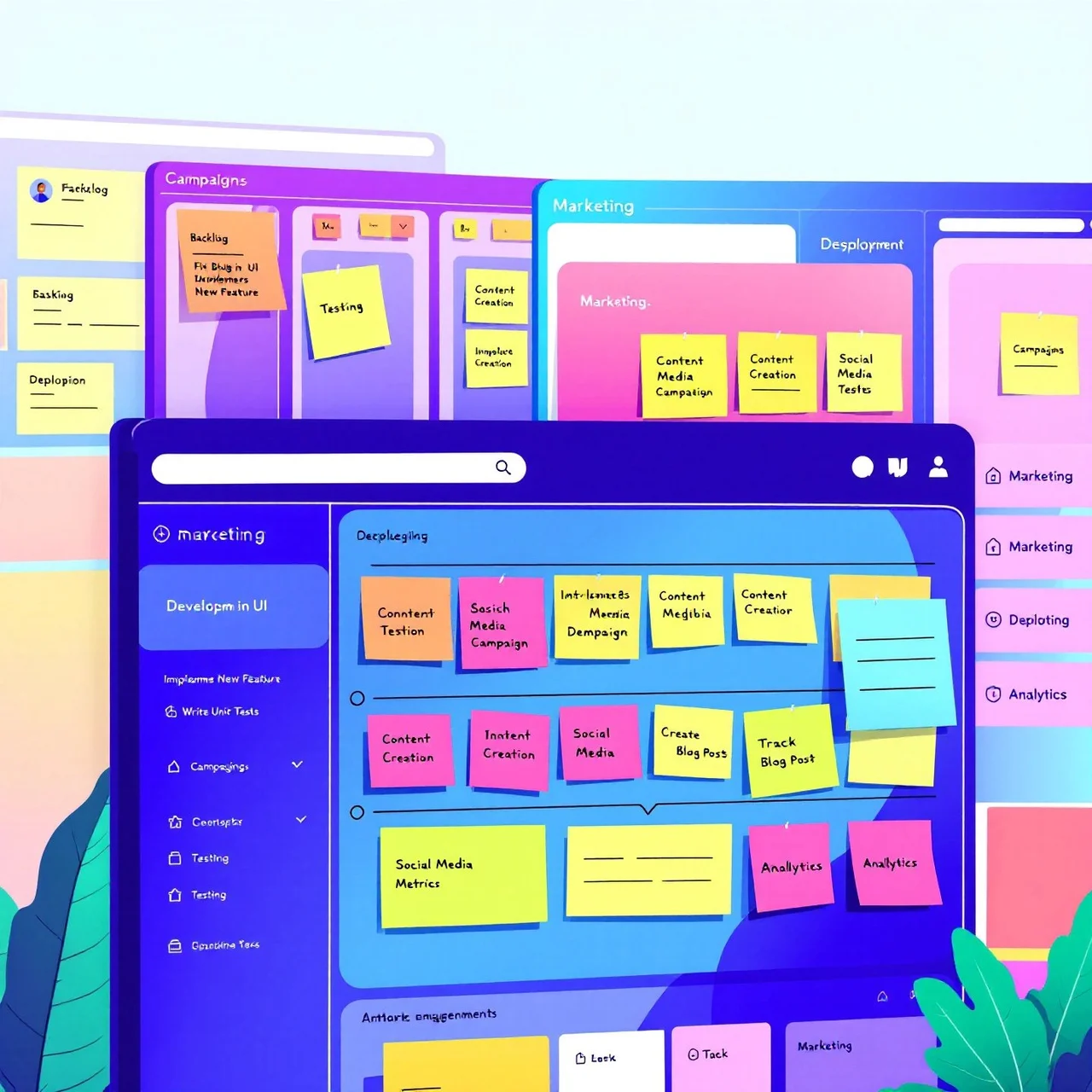 Kanban board variations