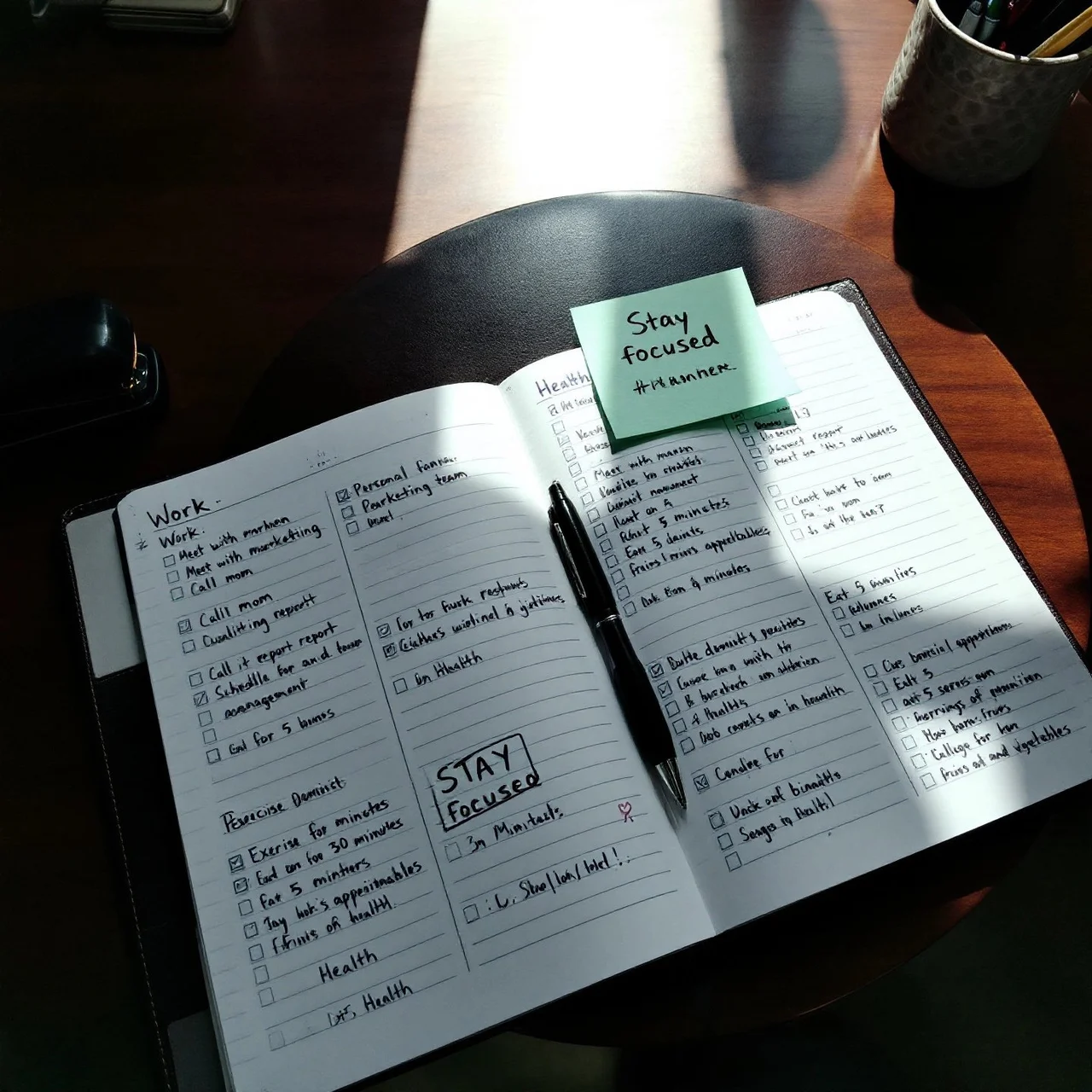 Categories for Daily To-Do Lists