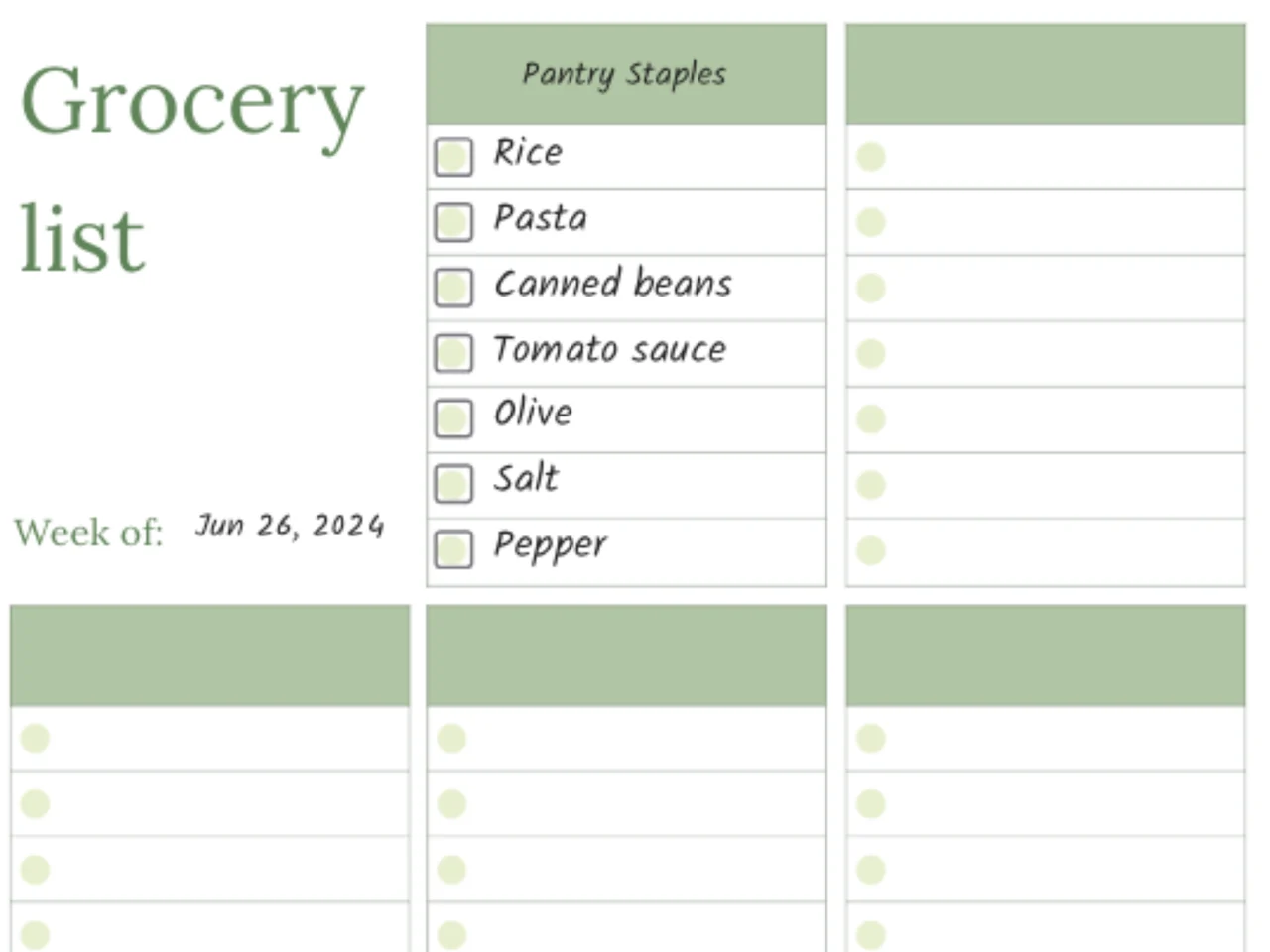 Maximize Your Grocery Shopping Efficiency with the Perfect Grocery List Template